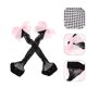 thumbnail image 4 of 1 par de calcetines de red de pescado para niños calcetines altos de tobillo con decoración de bownot para niñas para niñas para niños pequeños, 4 of 5