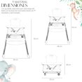 thumbnail image 4 of Silla Periquera Para Bebe Portatil Plegable Asiento Con Charola, 4 of 6