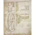 thumbnail image 3 of Martini, Francesco di Giorgio 20x24 Black Modern Framed Museum Art Print Titled - Folio 43: mill powered by horse, 3 of 5