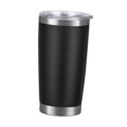 thumbnail image 3 of Taza de café con aislamiento, taza con aislamiento al vacío con tapa, taza con aislamiento para coche, Negro, 3 of 9