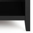 thumbnail image 4 of Simpli Home Artisan SOLID WOOD 24 inch Wide Contemporary Bedside Nightstand Table in Black, 4 of 14