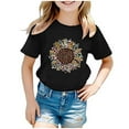 thumbnail image 1 of T-Shirts à Manches Longues Décontractés pour Garçons 2025 Imprimé Tournesol Col Rond Manches Courtes, 1 of 4