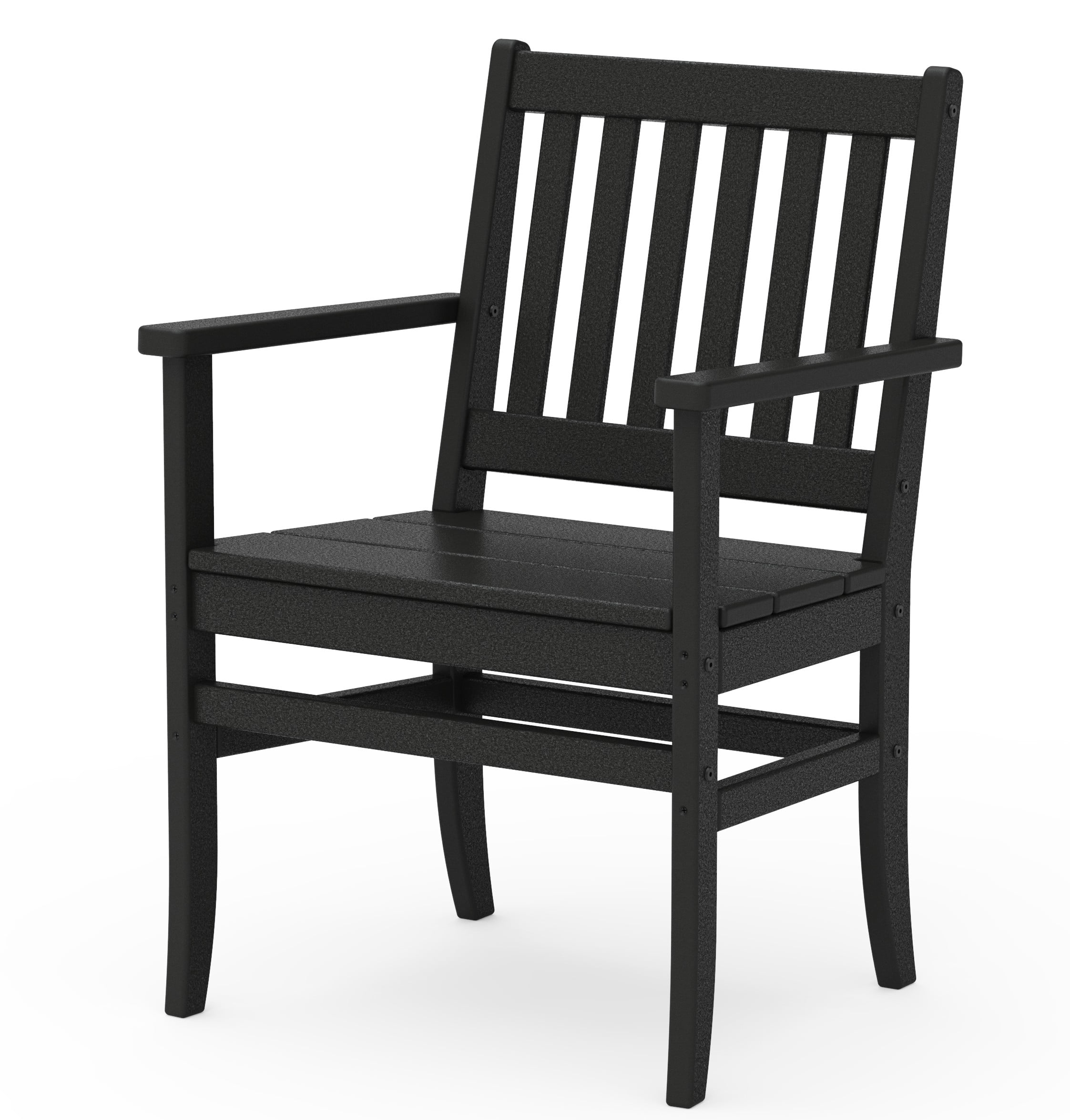 Better Homes & Gardens by POLYWOOD Southlake Outdoor Dining Arm Chair (2 Chairs) in Black