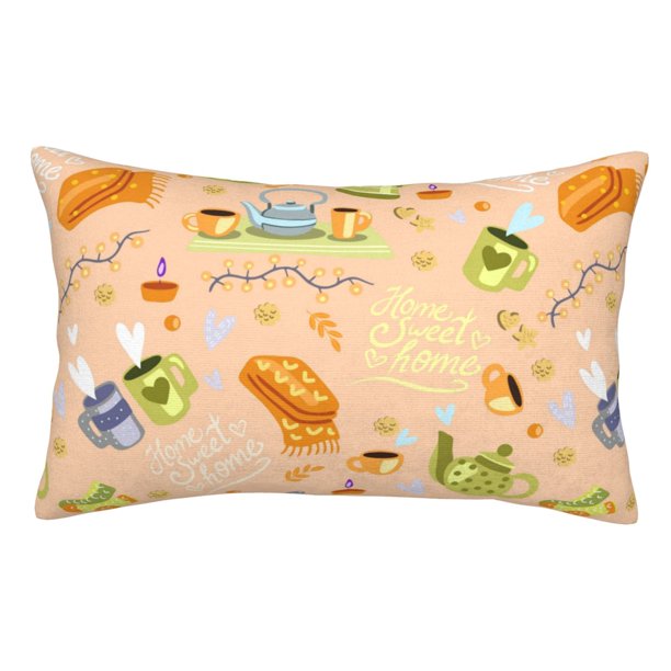 Balery Scandinavian Style Hygge Funda de Cojín Estampada, Regalos para Mujeres, Regalos de Amor para Ella, Regalos para Novia o Esposa, Funda de Almohada-16"x24"