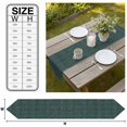 thumbnail image 3 of Forest Green Table Runner Linen Burlap Table Runner 70 Inches Long Farmhouse Vintage Green Solid Color Dresser Scarves for Kitchen Island Coffee Dining Room Party Wedding Holiday Decoration 13"x70", 3 of 8