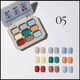 thumbnail image 1 of Juego de adhesivos sólidos para esmalte de uñas de 9 colores con nueve patrones, 27 g de goma de metilo, 1 of 8