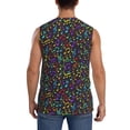 thumbnail image 4 of Fotbe Musical Notes Men's Camiseta sin Mangas Estampada para Hombres, Playera Casual para Gimnasio, Entrenamiento, Playa-Medium, 4 of 7