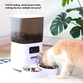 thumbnail image 4 of Compartimento De Dos Capas, Fácil De Limpiar, Comedero Para Mascotas De 5 Litros, Tazón De Comida Multifuncional De Acero Inoxidable 304, Dispensador De Comida Para Gatos, 4 of 7