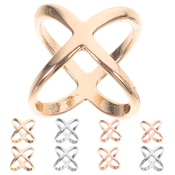 Masteelf 9pcs Scarf Ring Small Scarf Ring Clip Scarf Ring for Scarves Scarf Ring Clip for Women Metal Scarf Buckle