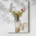 thumbnail image 2 of Holiday Deer I- Gallery Wrapped Canvas, 2 of 9