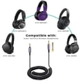 thumbnail image 2 of Cable de audio Weishan ATH-M50xBT en espiral de 1,2 m con adaptador, 2 of 7