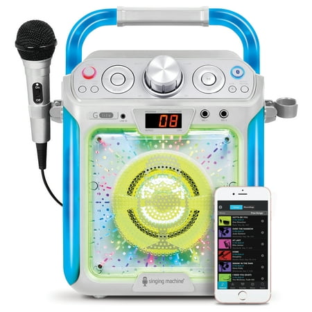 Singing Machine Portable Bluetooth® system + Light Show, SML693BK