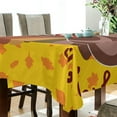 thumbnail image 3 of Dreamtimes Thanksgiving Turkey Tablecloth, Waterproof Washable Polyester Square Table Cover, Durable Tablecloth for Kitchen Dining Table Party Decor ( 60"x 108"), 3 of 7