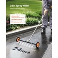 thumbnail image 2 of 24 Inch Pressure Washer Undercarriage Cleaner Stainless Steel Surface Cleaner 4000 Max PSI Angle Adjustment Gear 7 Spray Nozzles 2 Extended Wands for Driveway Patio Deck, 2 of 6