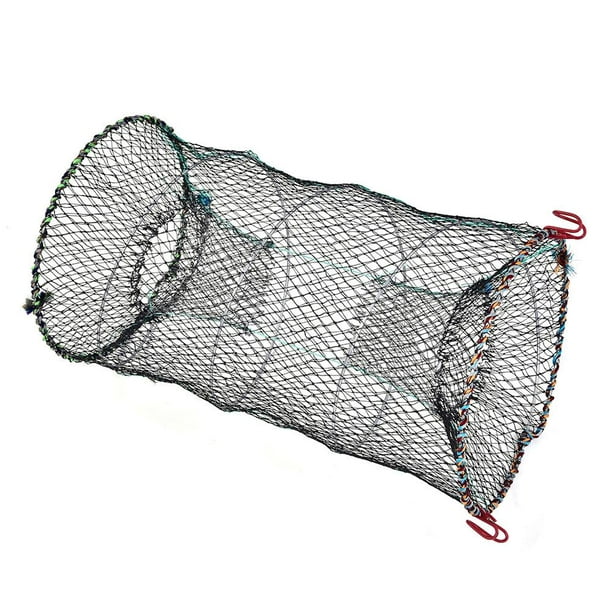 Qiilu 3 Sizes Foldable Lobster Crayfish Crab Crawfish Shrimp Fish Trap Cage Fishing Net, Crayfish Net,fishing Net 25cm
