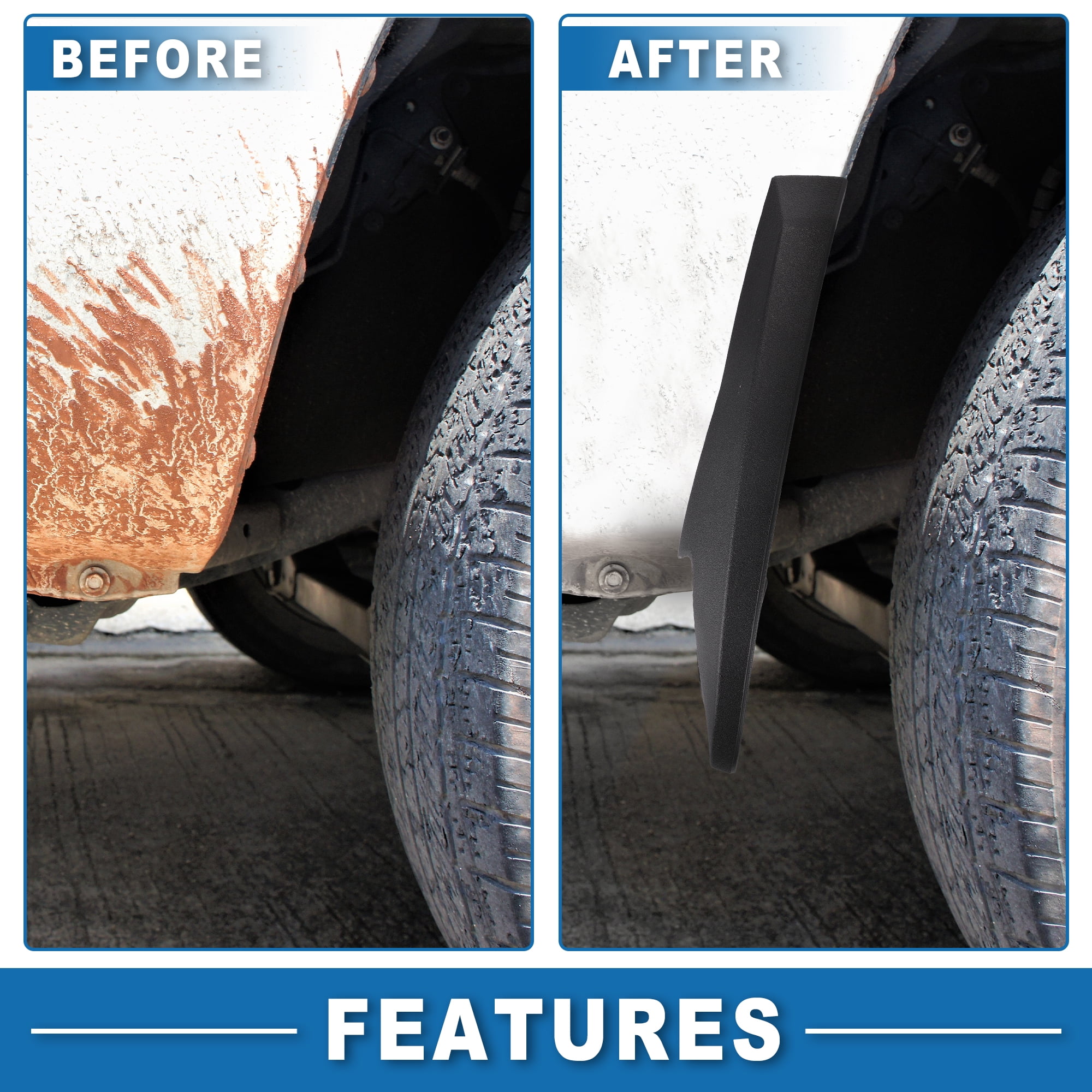 Unique Bargains Automotive Mud Guards Splash for Compatible for Suburban Sport 2021-2023