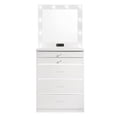 thumbnail image 2 of Furniture of America Lita Contemporary Wood Vanity Chest with Mirror in White, 2 of 16