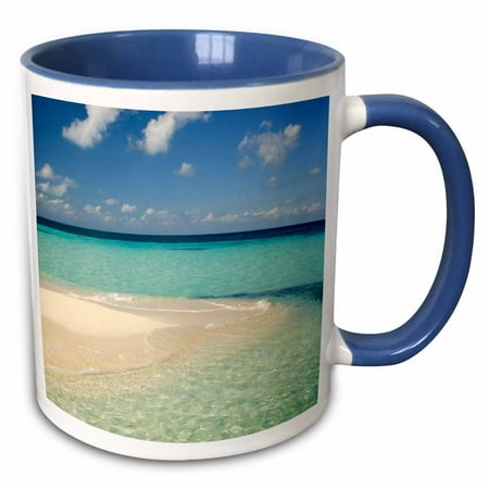 

Belize Caribbean Sea. Goff Caye Island off the shore of Belize City. 11oz Two-Tone Blue Mug mug-187618-6