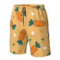 thumbnail image 5 of Naloa Love Carrot Men's Beach Shorts, Surfing shorts, Swim trunks, Quick Dry Swim Trunks for Surfing Beach Fun - Large, 5 of 9