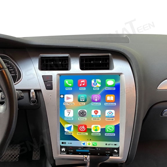 12.1 inch Carplay Screen/Radio/Multimedia Player for Audi A4L 2009 2010 2011 2012 models Universal Car Navigation/GPS Upgrade HeadUnit Android Display 1080P Touch Screen Receiver Replace System