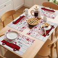 thumbnail image 5 of Love Never Fails Placemats Set of 4, Valentine's Day Love Red Truck Board Non-Slip Place Mats Washable Table Mats for Kitchen Dining Table Decorations Indoor/Outdoor, 5 of 9