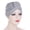 Grey, variant on Travelwant Women Turban African Pattern Knot Headwrap Beanie Pre-Tied Bonnet Chemo Cap Hair Loss Hat