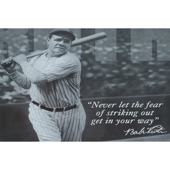 Great Images Babe Ruth 24x36 inch rolled Poster