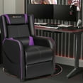 thumbnail image 2 of Goplus Massage Gaming Recliner Chair Single Living Room Sofa Home Theater Seat Purple, 2 of 10