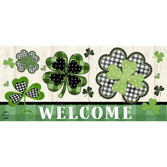 Briarwood Lane Patterned Shamrocks Mini Mat