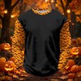 thumbnail image 2 of Ruiwill Toddler Halloween Shirt Boy Size 3-4 Years Bat Graphic Print Boy Halloween Outfit Fall Cute Long Sleeve Kids T-Shirts, 2 of 4