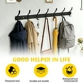 thumbnail image 3 of Coat Hooks, Double-headed Coat Hooks with 7 Hooks, Heavy Duty Coat Rack Hooks to Hang Coats, Hat and Towel, Wall Hooks for Entryway and Bedroom Bathroom, 3 of 7