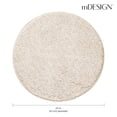 thumbnail image 3 of mDesign Microfiber Accent Rug Mat/Runner, 24" Diameter - Heather Linen/Tan, 3 of 8