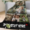 thumbnail image 2 of Personalized Face Christmas Tree Fleece Blanket,Custom Family Gift, 2 of 4