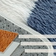 thumbnail image 4 of BERTHMEER 8'x10' Large Shag Area Rugs for Living Room Bedroom Dining Room Plush Pile Soft Checkered Fluffy Geometric Modern Indoor Carpets Rugs,Multicolor, 4 of 6