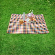 FOOING Picnic Mat Blanket Waterproof 79 x 60 Washable Beach Pad for 4-6 People