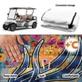 thumbnail image 6 of chaqlin Deer Floral Art Print Golf Cart Seat Covers with Pockets, Fit for Sports Club Car Golf Cart Suitable for EZGO Yamaha, 6 of 8