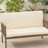 thumbnail image 2 of GDF Studio Eydan Outdoor Water Resistant Fabric Loveseat Cushions, Cream, 2 of 8