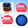 thumbnail image 6 of Collapsible Dog Bowl, 2 Pack Collapsible Dog Water Bowls for Cats Dogs, Portable Pet Feeding Watering Dish for Walking Parking Traveling with 3 Carabiners, 6 of 6