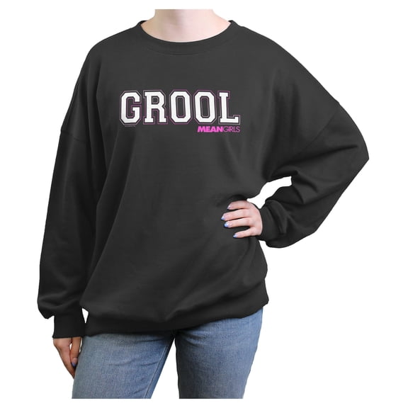 Junior's Mean Girls Grool Sweatshirt Black Medium