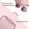 thumbnail image 2 of 3PCS Hardshell Suitcase Set Roller Luggage Travel Set Spinner,Soft Rosegold, 2 of 6