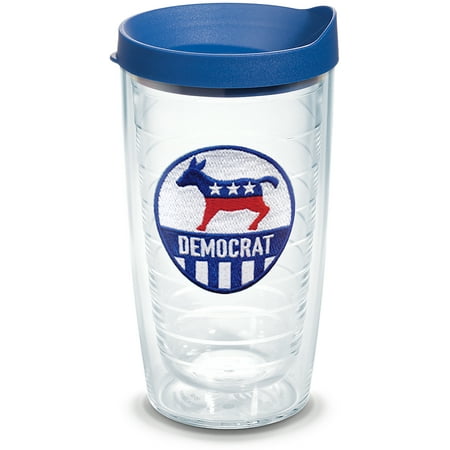 

Tervis Democrat Emblem Made in USA Double Walled Insulated Tumbler Travel Cup Keeps Drinks Cold & Hot 16oz Classic
