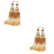 thumbnail image 2 of Billuyoard 2 piezas versátil borla cortina Tieback para accesorios de habitación decoración del hogar tejido moda duradero fácil de dorado 1 dorado 1 2Conjunto, 2 of 6
