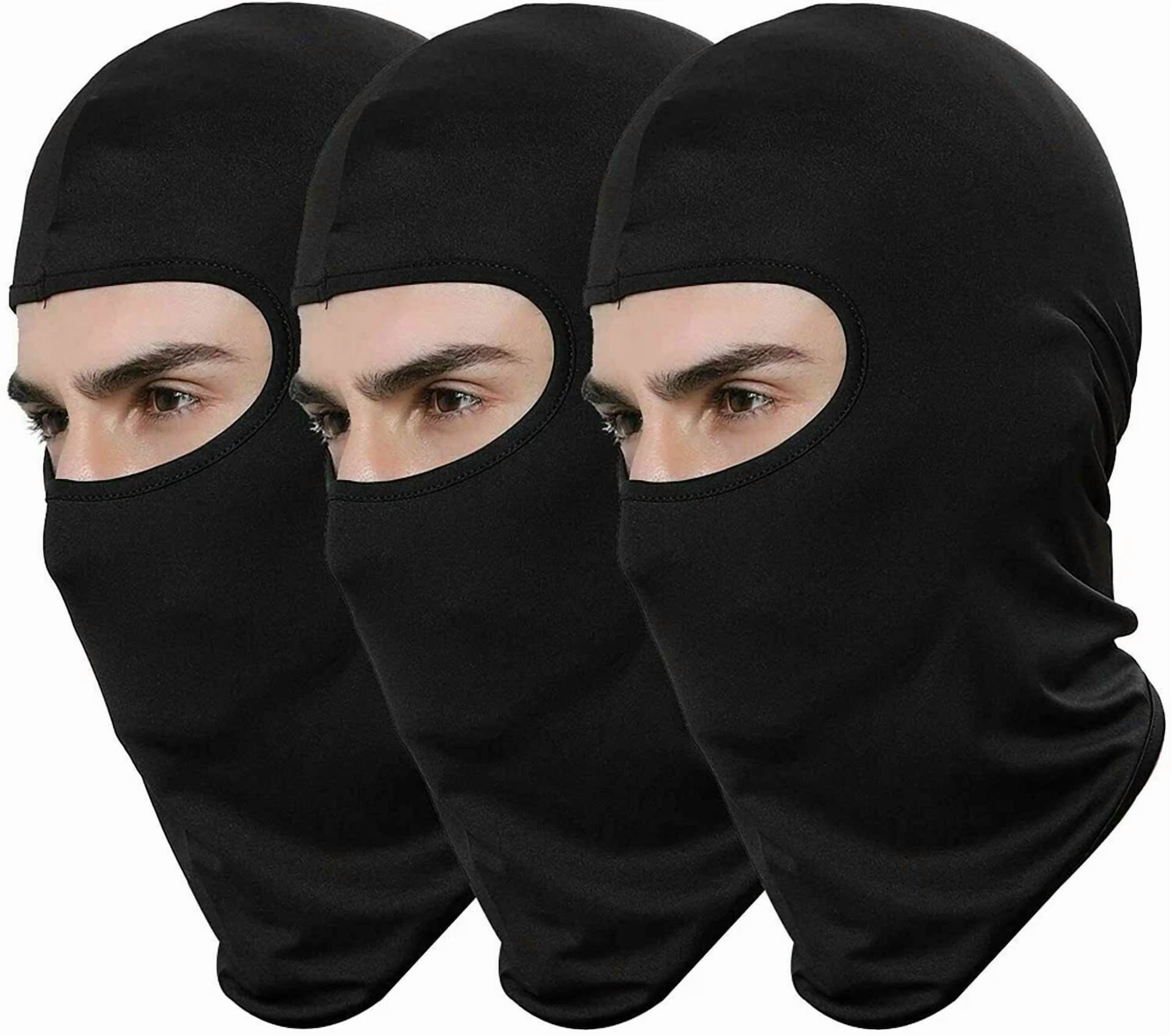CIRCLE- 3 Pack Tactical Balaclava Thin Full Face Mask Lightweight Motorcycle Warmer Ski