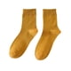 thumbnail image 5 of Calcetines de tubo de algodón de color sólido para hombre, calcetines altos de goma para hombre, primavera, otoño e invierno, 5 of 5