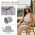 thumbnail image 2 of Tirrinia Wide Brim Sun Hat UPF 50 Foldable Bucket Summer Hat for Women Girls, 2 of 7