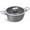Blueberry Gray, variant on Ceramic Nonstick Stock Pot with Silicone Rim Glass Lid, 4.5/7QT Soup Pot Casserole, Cooking Pot, Induction Compatible, Dishwasher Safe, Ideal for Pasta & Stews, Coconut White