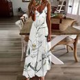 thumbnail image 1 of Qiopertar Mode Femmes Été Décontracté Robe Longue Sans Manches Col en V en Solde Livraison Gratuite à Moins de 5$ jusqu'à 90 % de Réduction, 1 of 5