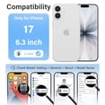 thumbnail image 2 of Funda de teléfono Vakoo para iPhone 17 de 6.3 pulgadas, transparente, antiamarilleo, 2 of 7