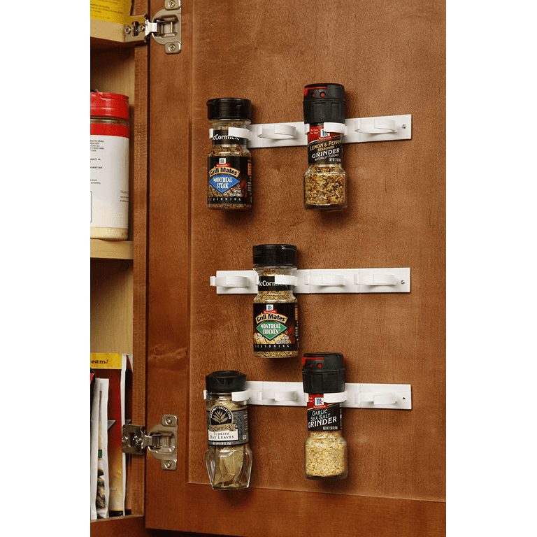 Spice Clip Strips, Wall Mounted Kitchen Spice Jar Rack, Spice