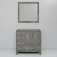 thumbnail image 4 of Jacques 36 in. W x 22 in. D Right Offset Distressed Grey Bath Vanity and 34 in. Mirrors, 4 of 9